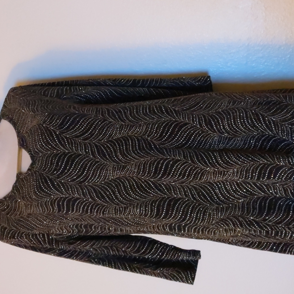 Simply Emma metallic sparkly glittery tunic size 1X